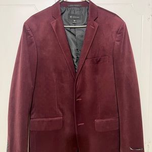Men’s INC Burgundy Regular Fit Blazer Medium